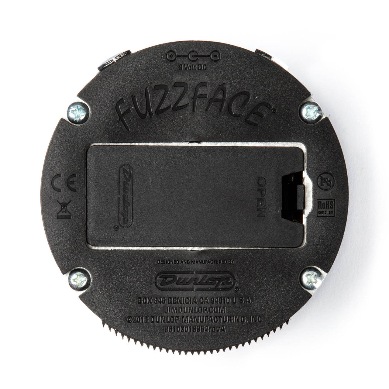DUNLOP FFM1 SILICON FUZZ FACE BOTTOM VIEW