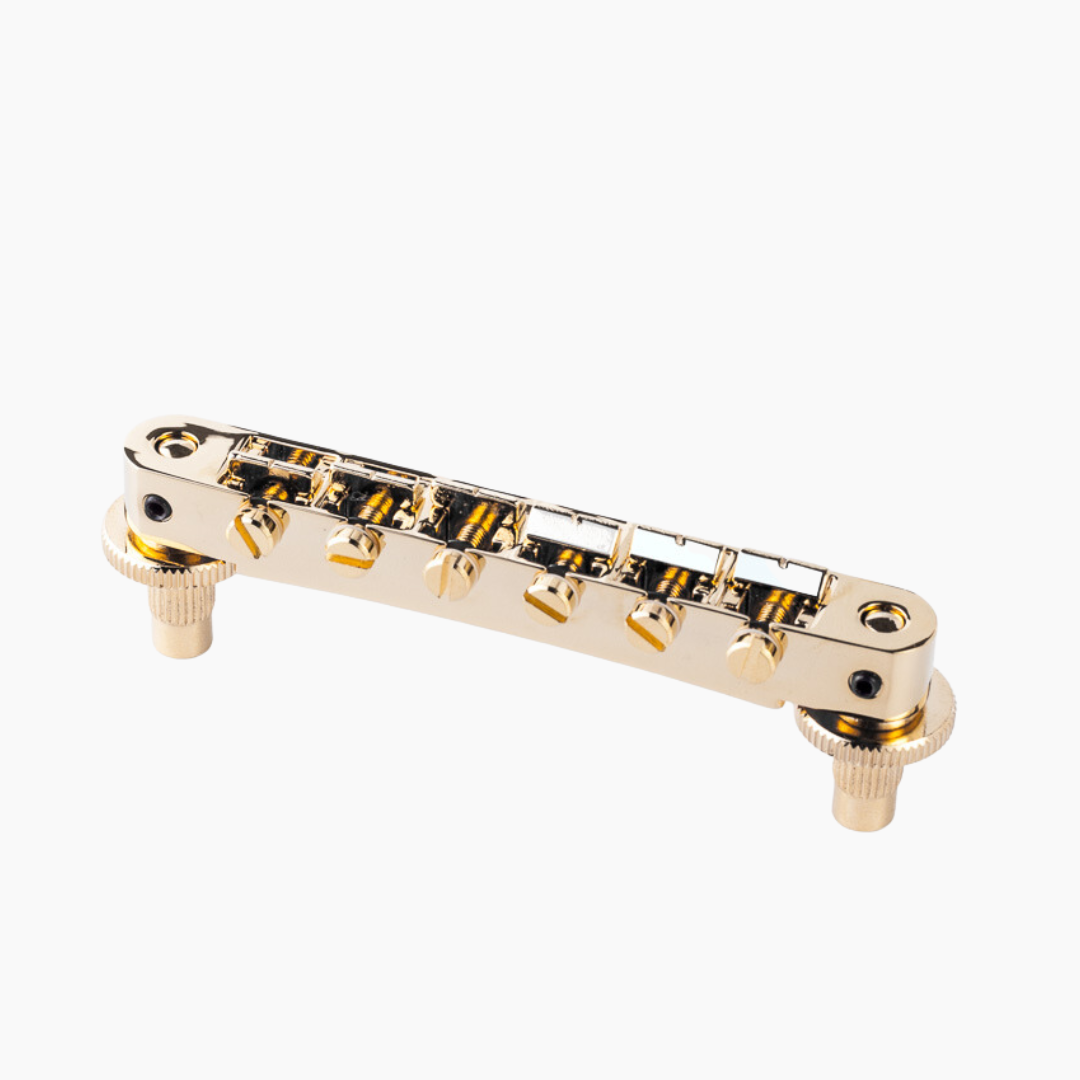 Tonepros Nashville Style Tunematic Bridge with Pre-Notched (Gold)
