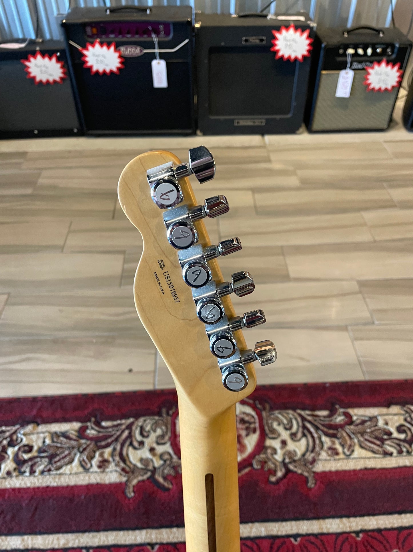 Fender 2015 American Deluxe Telecaster, Rosewood Fingerboard, Aged Cherry Burst
