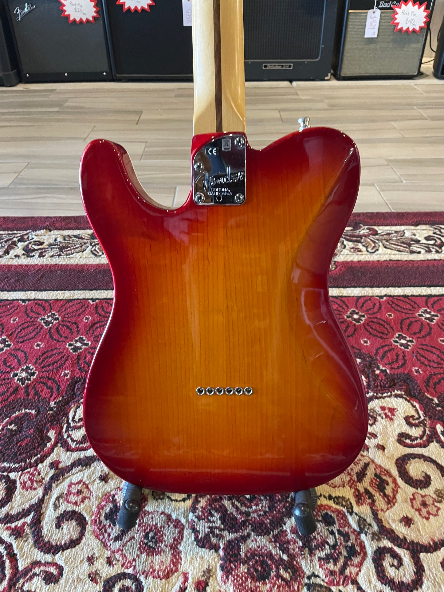 Fender 2015 American Deluxe Telecaster, Rosewood Fingerboard, Aged Cherry Burst