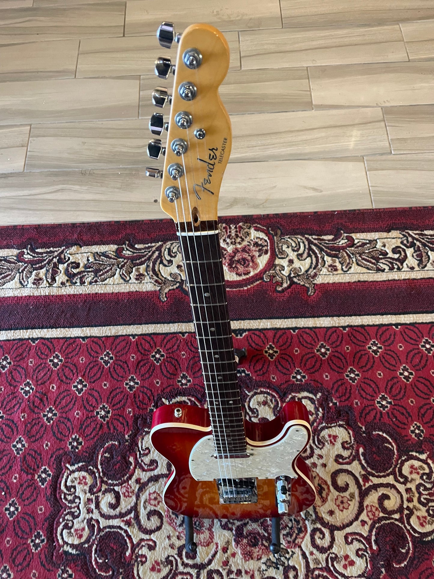 Fender 2015 American Deluxe Telecaster, Rosewood Fingerboard, Aged Cherry Burst