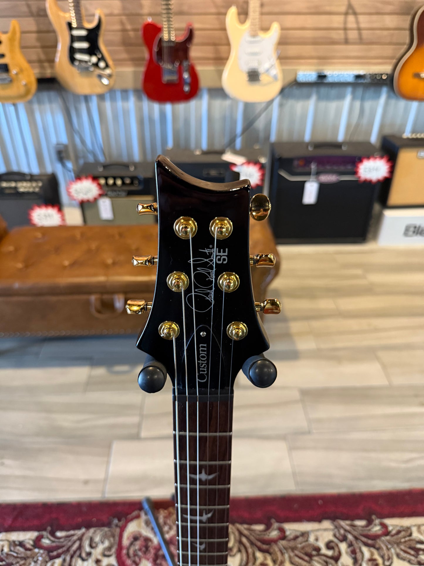 2021 PRS SE Custom 24 Black Gold Burst w/Orig Gig Bag (USED)