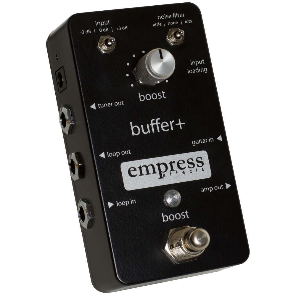 EMPRESS EFFECTS BUFFER+ FRONT LEFT ANGLED VIEW ON WHITE BACKGROUND
