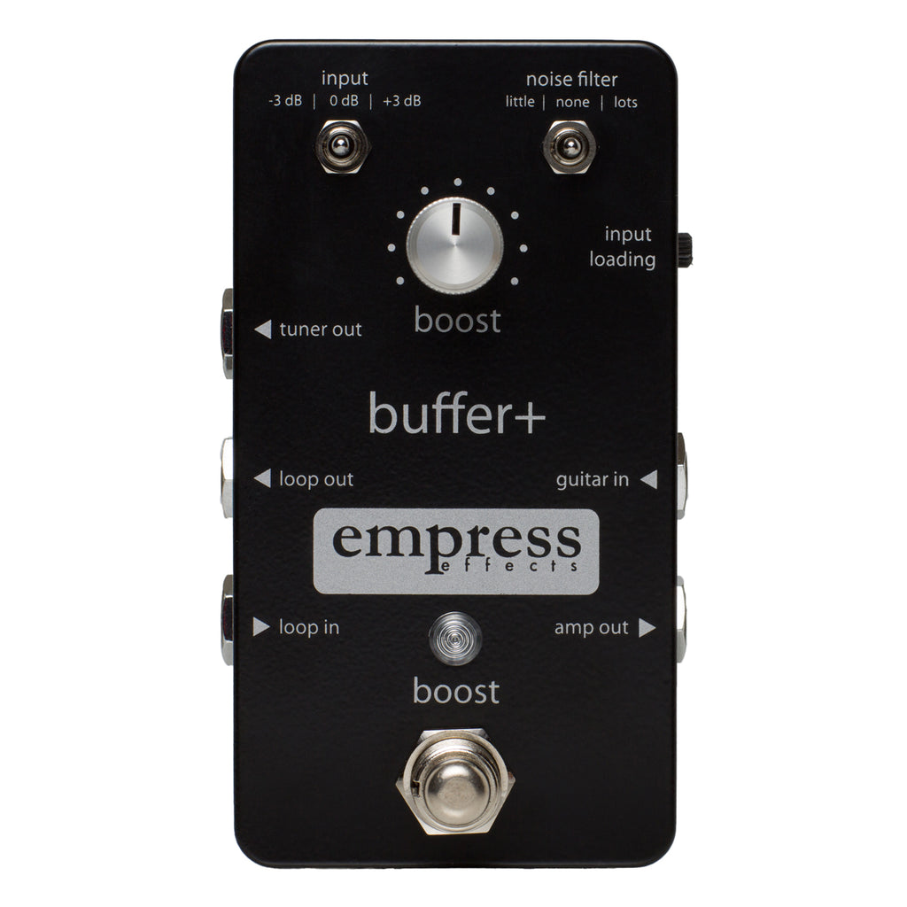 EMPRESS EFFECTS BUFFER+ FRONT VIEW ON WHITE BACKGROUND