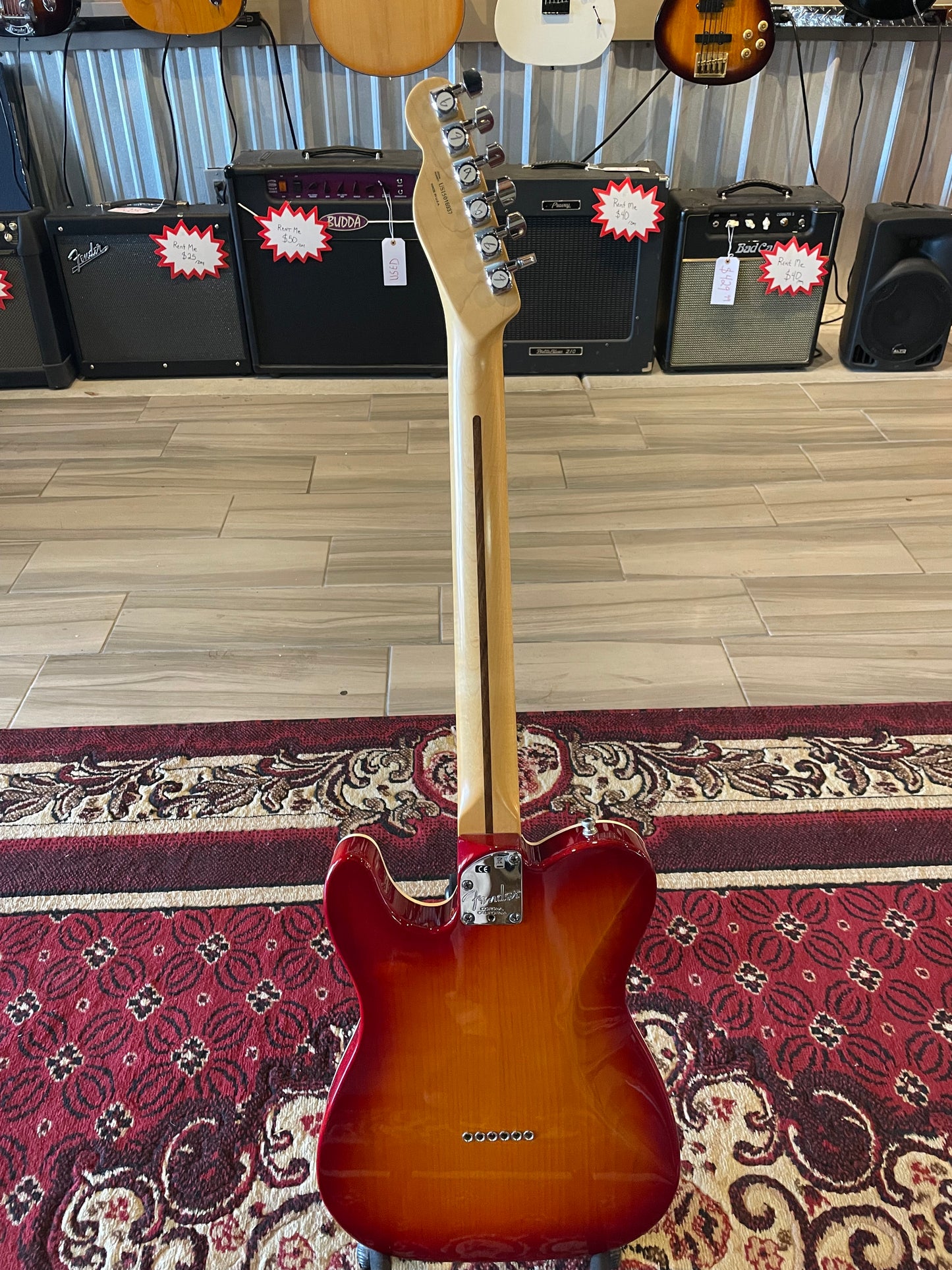 Fender 2015 American Deluxe Telecaster, Rosewood Fingerboard, Aged Cherry Burst
