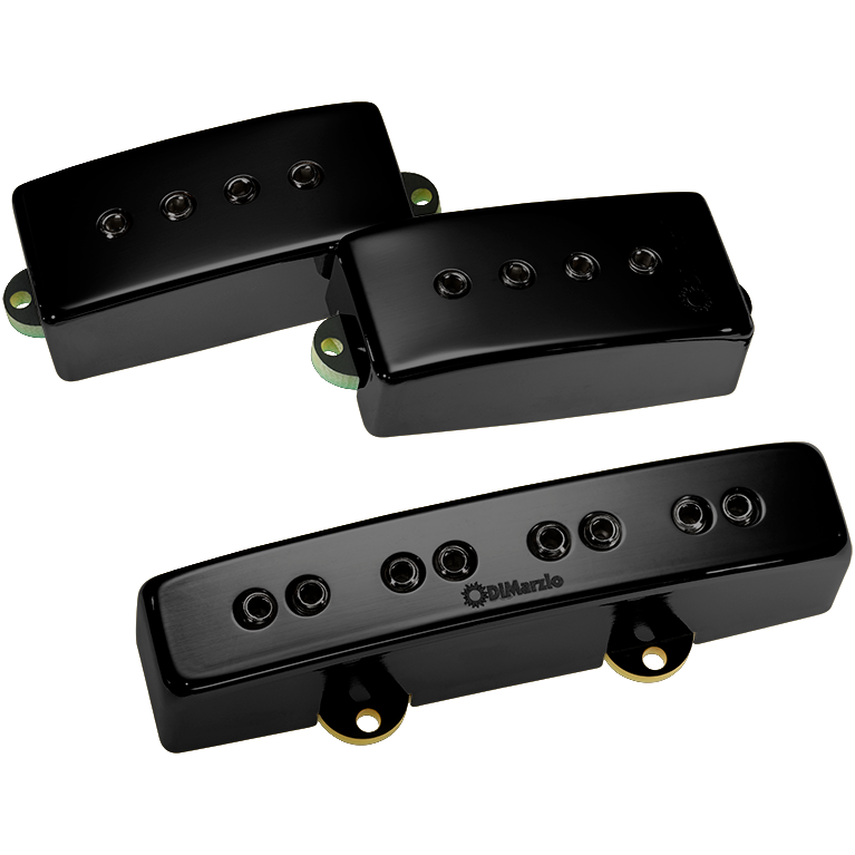 DiMarzio Model P+J DP126 Bass Set Black