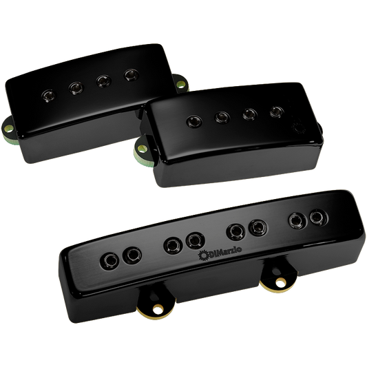 DiMarzio Model P+J DP126 Bass Set Black