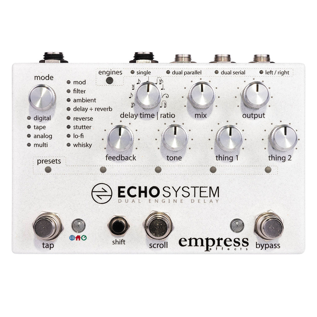 EMPRESS EFFECTS ECHOSYSTEM FRONT VIEW ON WHITE BACKGROUND