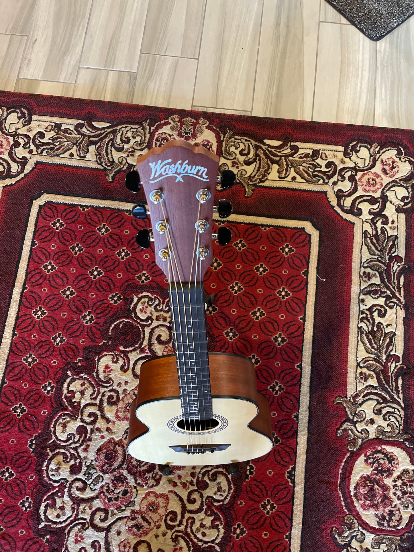 Washburn AGM5KA Apprentice Series G-Mini Acoustic Guitar - Natural