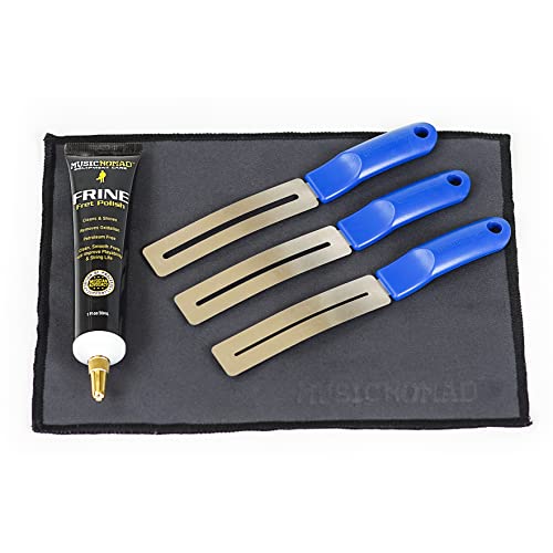 MUSIC NOMAD MN124 FRINE FRET POLISHING KIT ON WHITE BACKGROUND