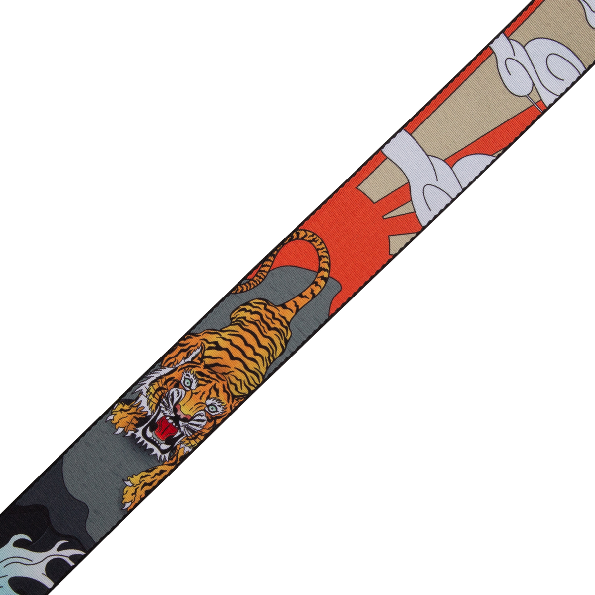 Levy's 2”Polyester Guitar Strap with Japanese Traditional Tiger Motif MPD2-124