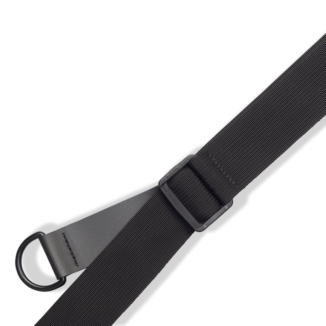 Levy's 3" Ergo Garment Leather Guitar Strap w/Suede Backing & Padding MRHSS-BLK