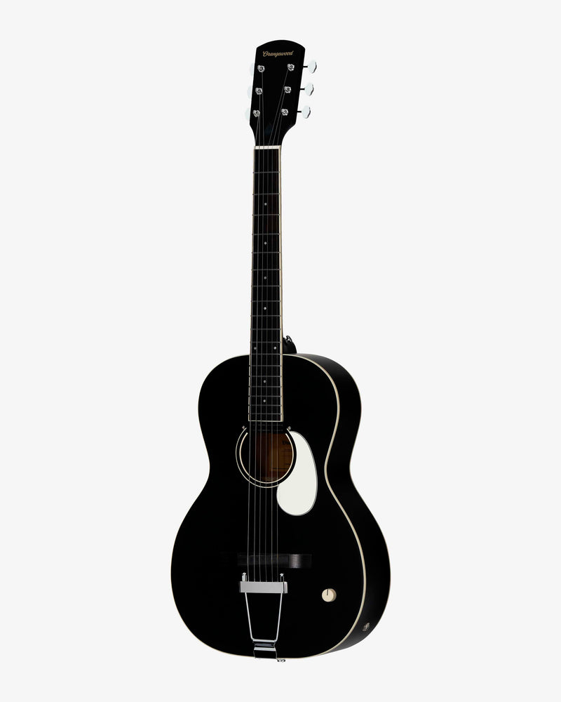 Orangewood Guitars Juniper Live Rubber Bridge Acoustic Electric Guitar Black Satin