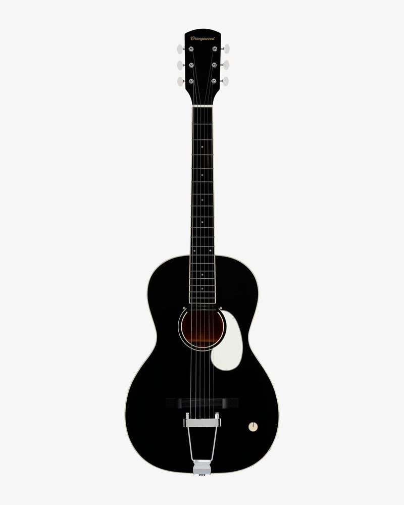 Orangewood Guitars Juniper Live Rubber Bridge Acoustic Electric Guitar Black Satin
