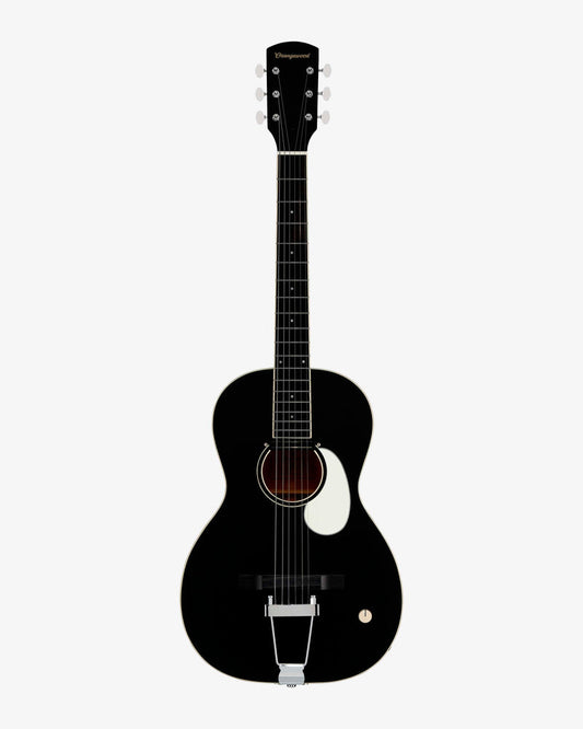 Orangewood Guitars Juniper Live Rubber Bridge Acoustic Electric Guitar Black Satin