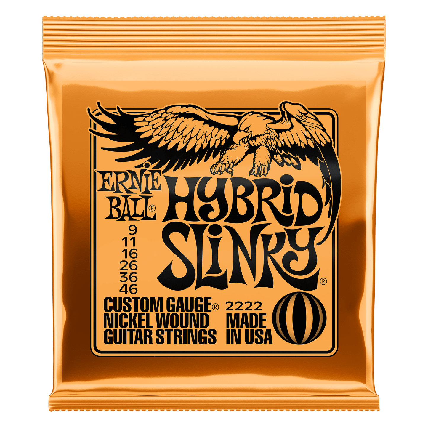 Ernie Ball - 2222 Hybrid Slinky Nickel Wound Electric Guitar Strings – 9-46 Gauge