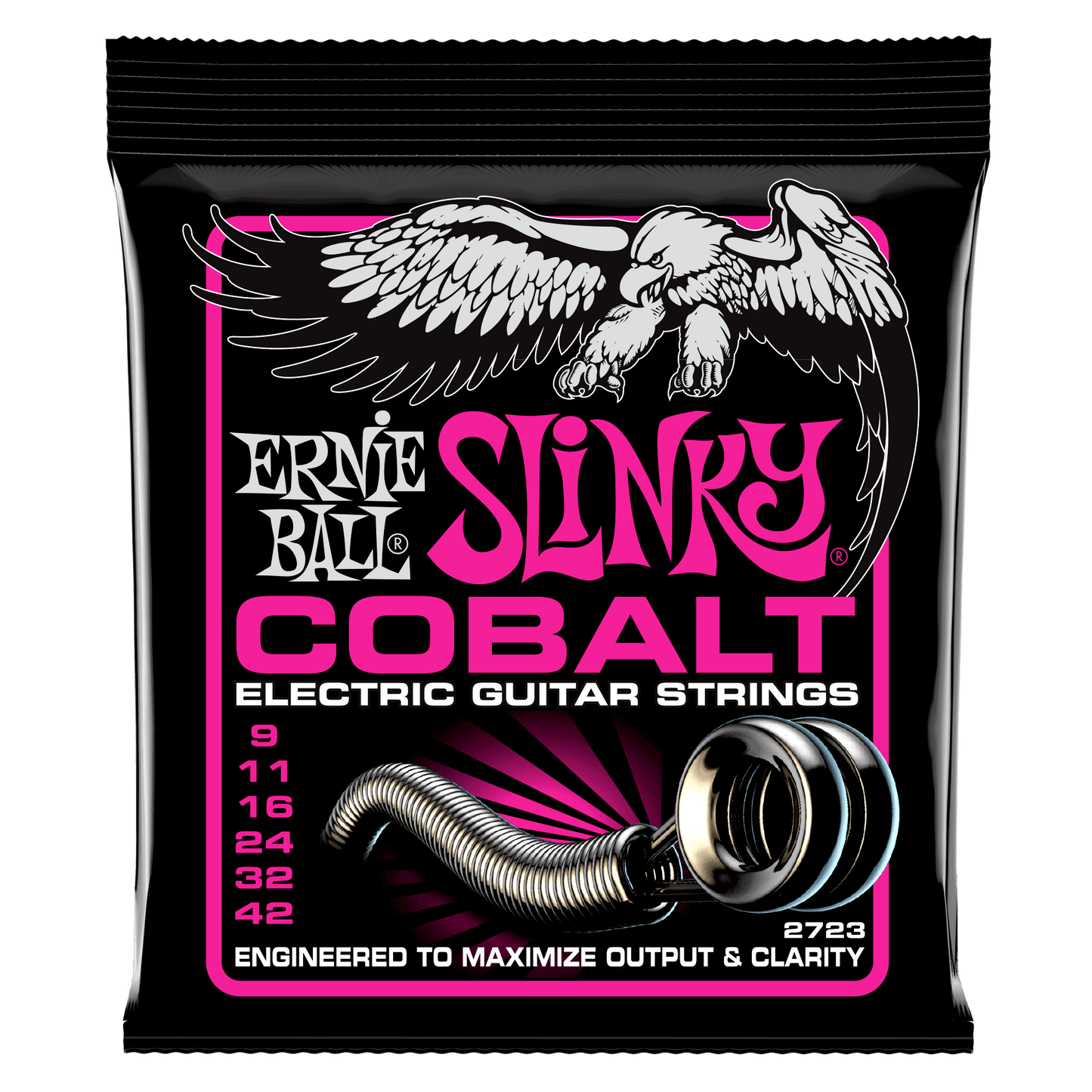 Ernie Ball 2723 Super Slinky Cobalt Electric Guitar Strings – 9-42 Gauge