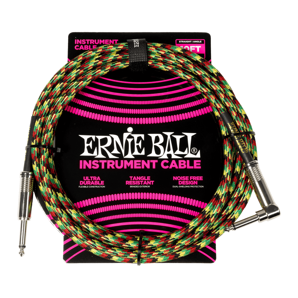Braided Instrument Cable Straight/Angle 10ft - Good Vibrations