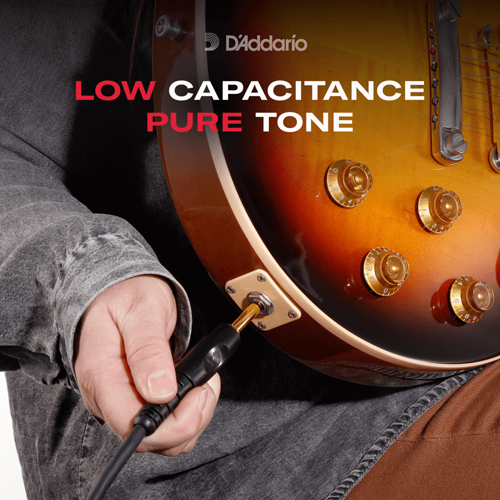 D'Addario Custom Series Instrument Cable, 5 feet