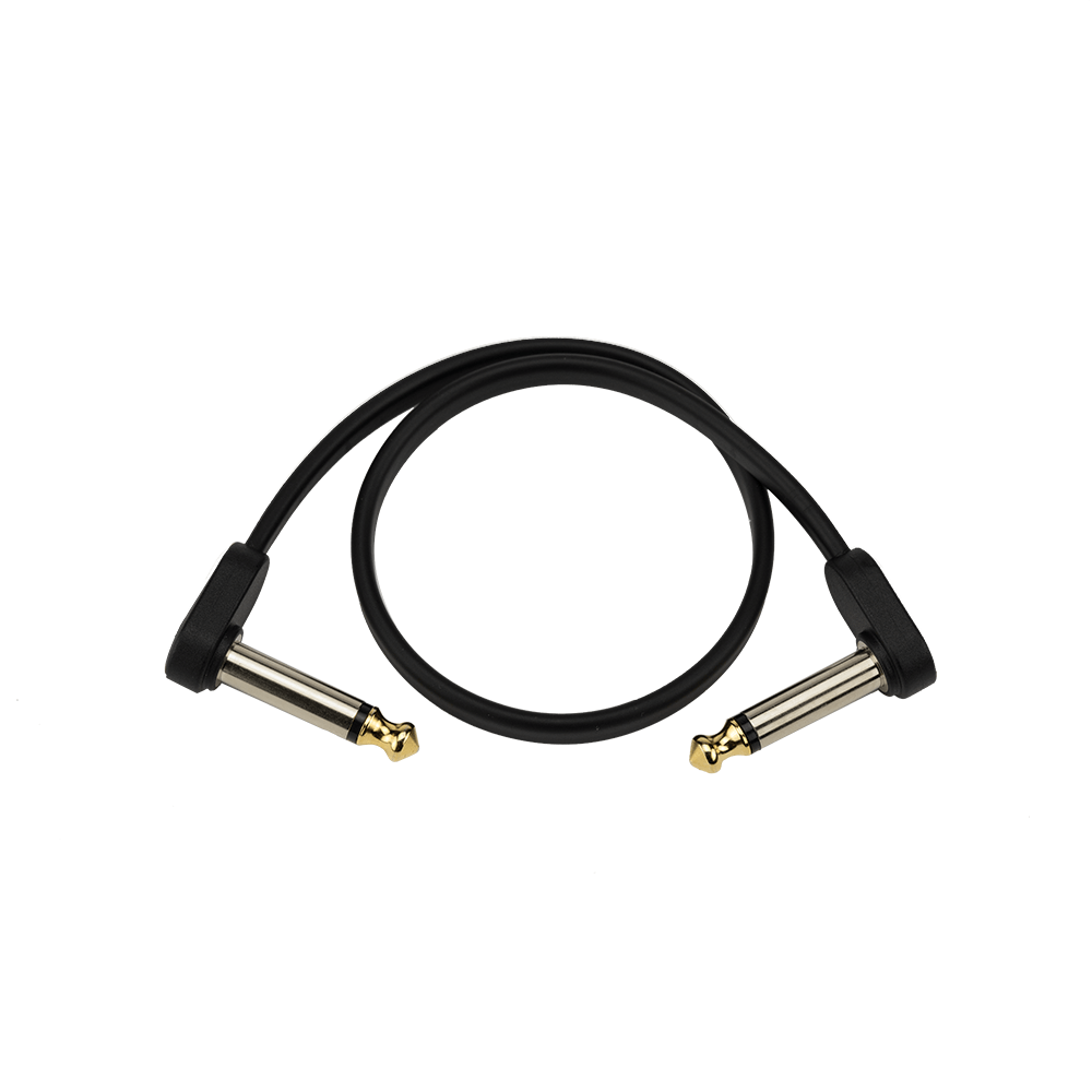 D'Addario Flat Patch Cable, 4in Right Angle, Twin PK