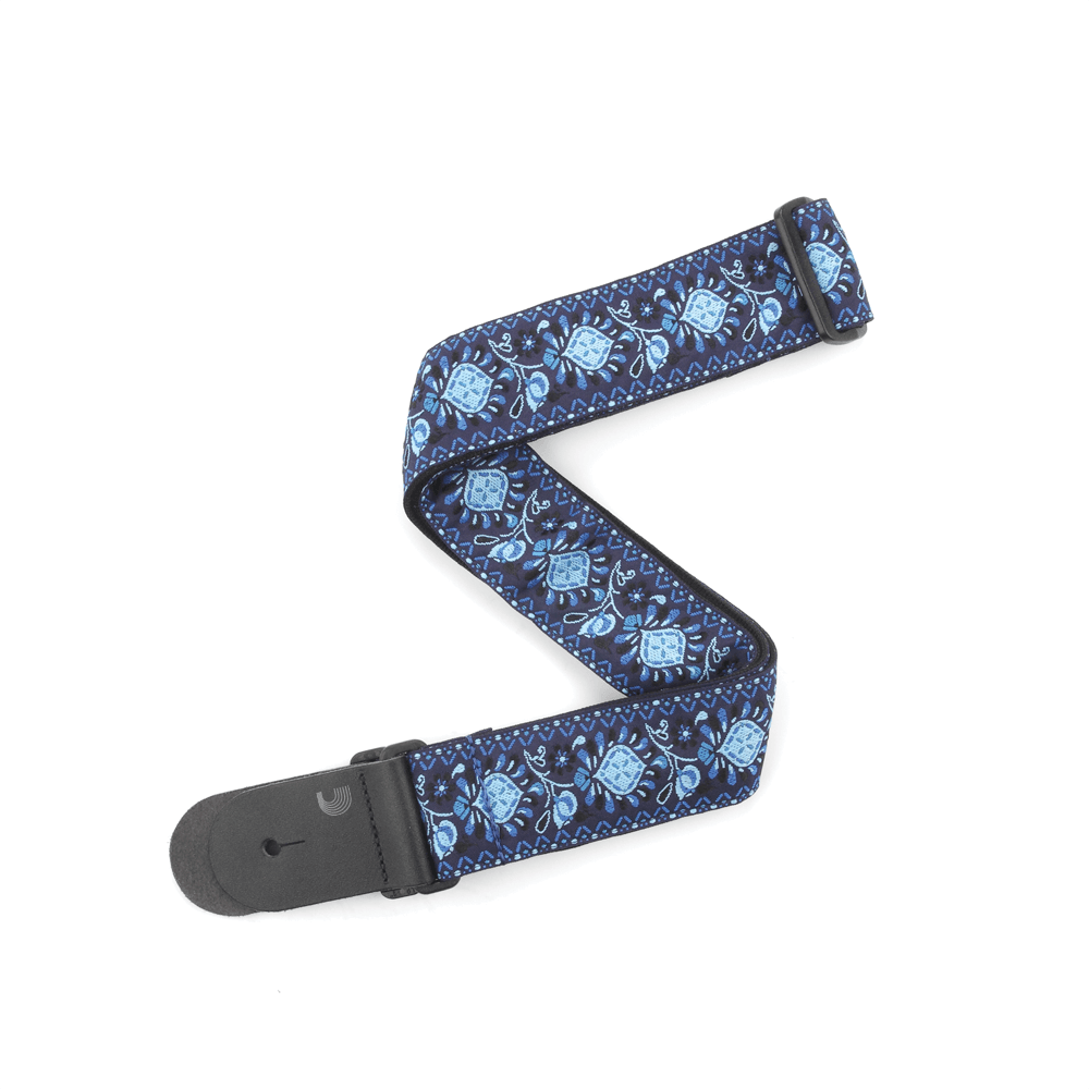 Woven Guitar Strap, Monterey 2, Blue