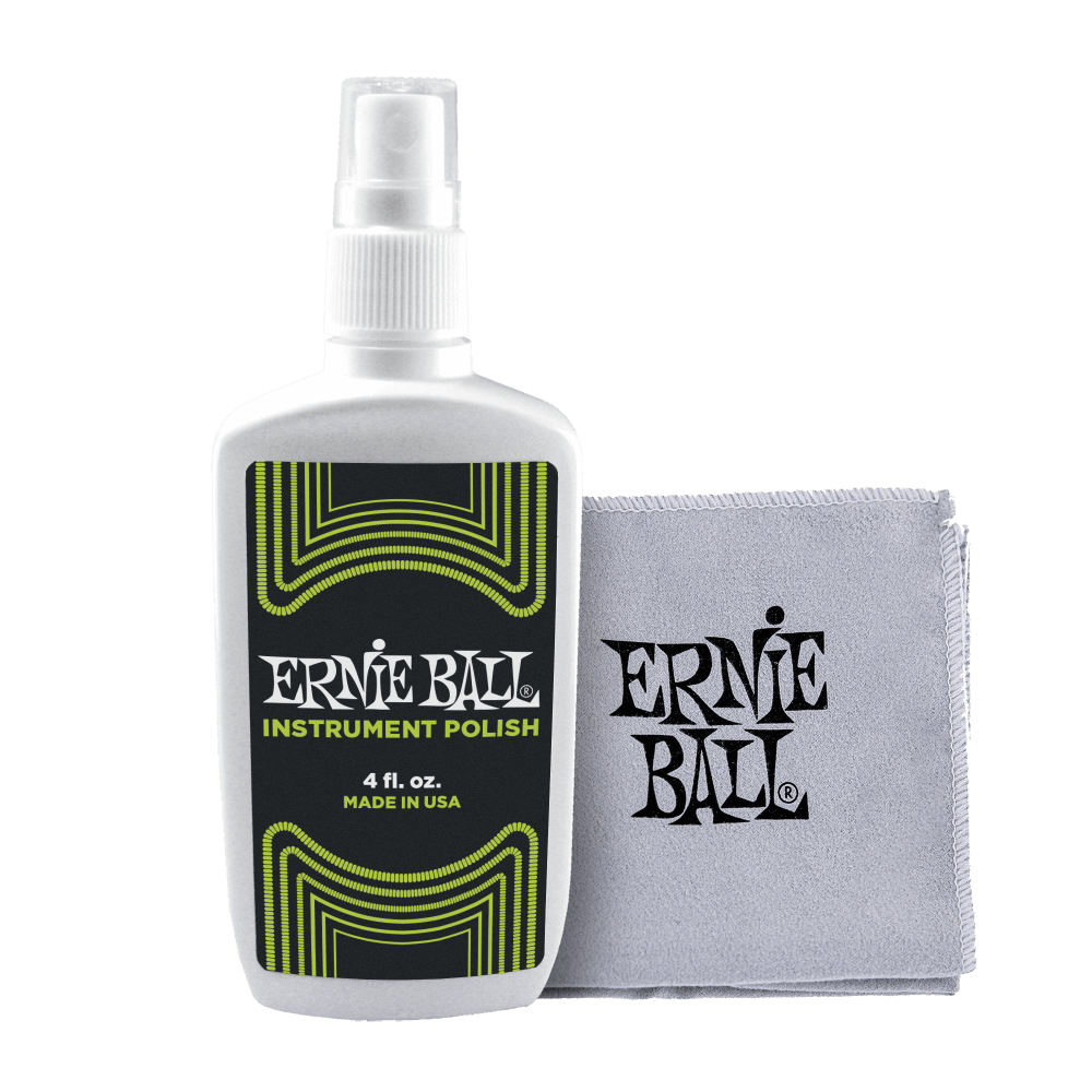 ERNIE BALL INSTRUMENT POLISH 4 OZ WITH CLOTH FRONT VIEW
