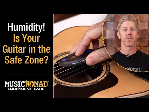 MUSICNOMAD MN312 GUITAR HYGROMETER DEMO VIDEO SAFE MONITORING HUMIDITY
