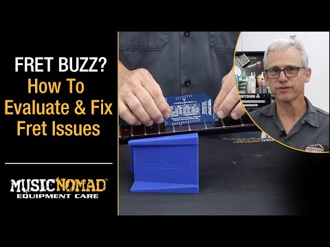 MUSIC NOMAD MN822 FRET ROCKER+ HOW TO EVALUATE AND FIX FRET ISSUES DEMO VIDEO