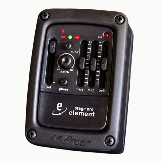 LR Baggs Stagepro Element Side Mounted Preamp/EQ & Tuner with Element Pickup