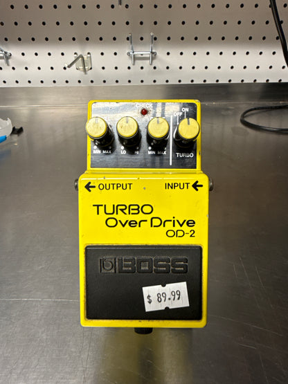 Boss OD-2 Turbo Overdrive - Black Label Made in Japan