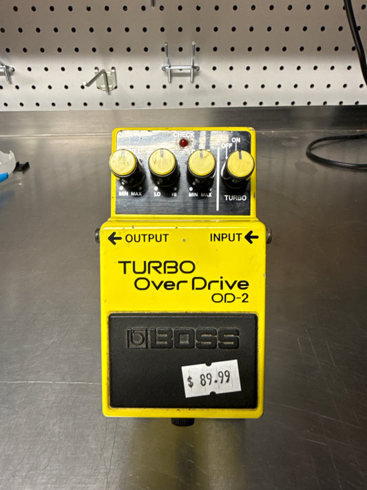 Boss OD-2 Turbo Overdrive - Black Label Made in Japan