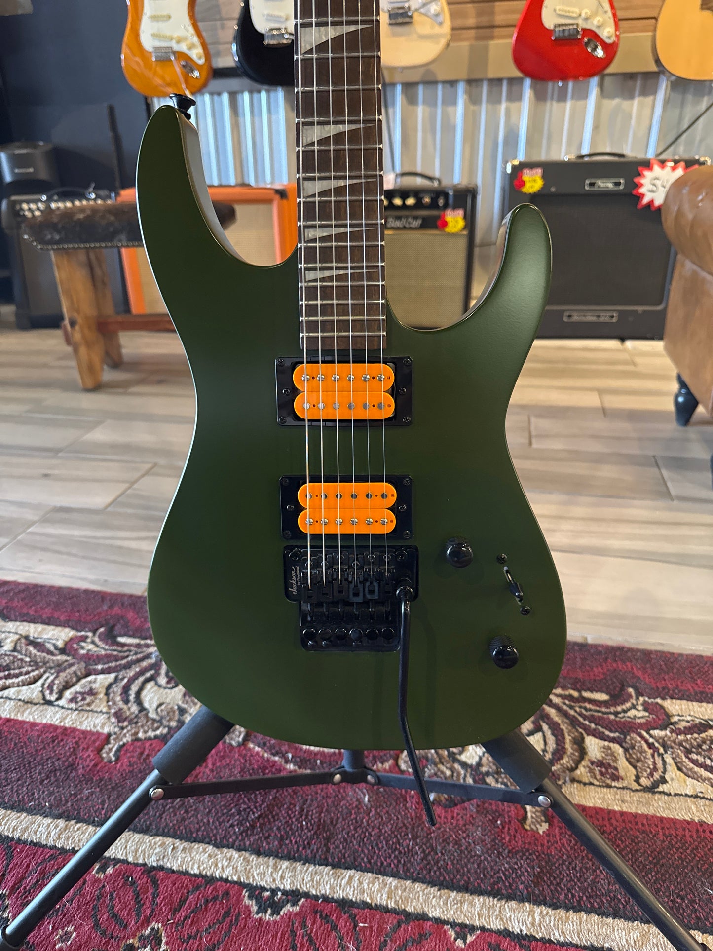 Jackson Dinky X Series Electric Guitar  	DK2XR HH - MATTE ARMY DRAB (USED)