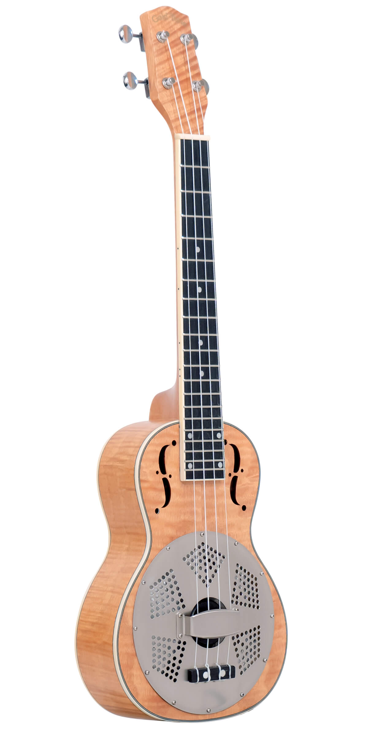 Gold Tone - ResoMaple-Tenor: Tenor-Scale Curly Maple Resonator Ukulele with Gig Bag