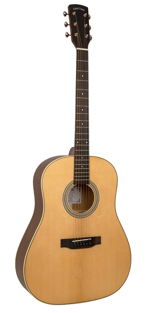 Gold Tone - The Bell: Acoustic-Electric All Solid Wood Guitar with Bag - Satin Natural