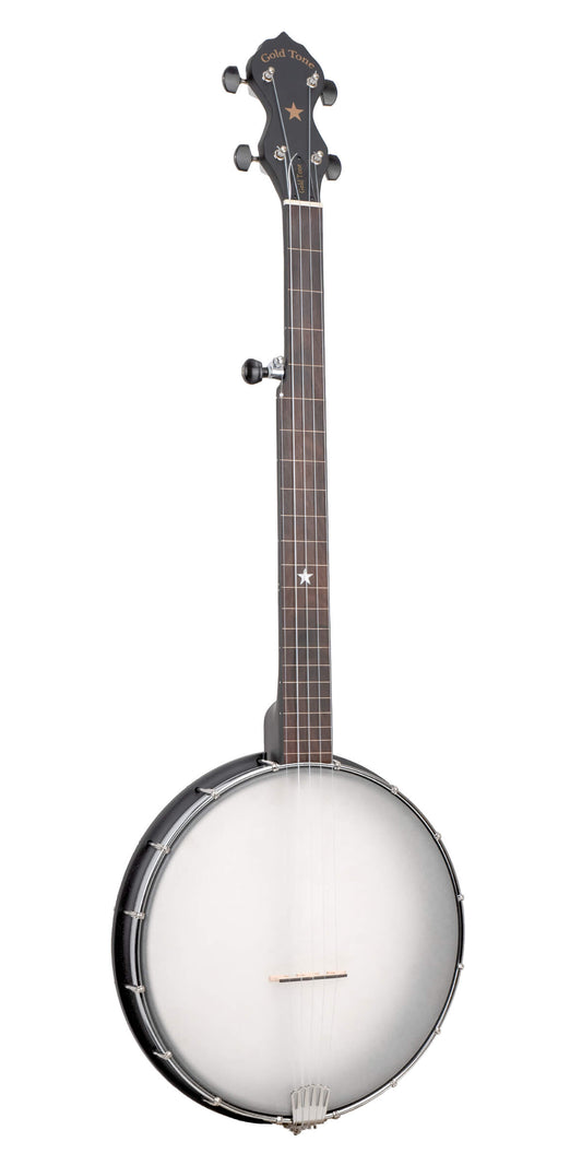 Gold Tone - AC-12FL: 12" Fretless Acoustic Composite 5-String Openback Banjo with Gig Bag