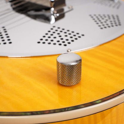 Gold Tone - Mojo: Round-neck Resonator Guitar with Pickup and Case