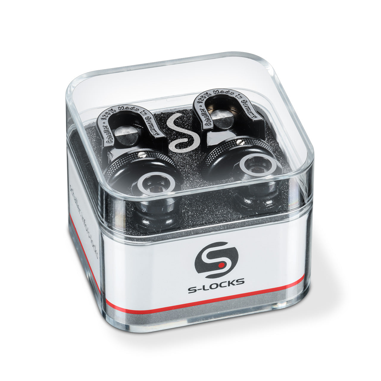 Schaller Black Chrome S-Locks M Strap Locks