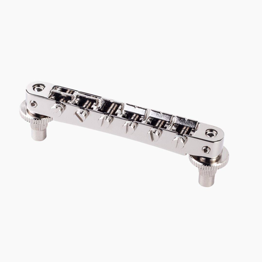 Tonepros Nashville Style Tunematic Bridge with Pre-Notched (Nickel)