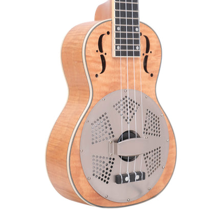 Gold Tone - ResoMaple-Tenor: Tenor-Scale Curly Maple Resonator Ukulele with Gig Bag
