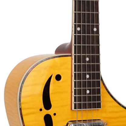 Gold Tone - Mojo: Round-neck Resonator Guitar with Pickup and Case