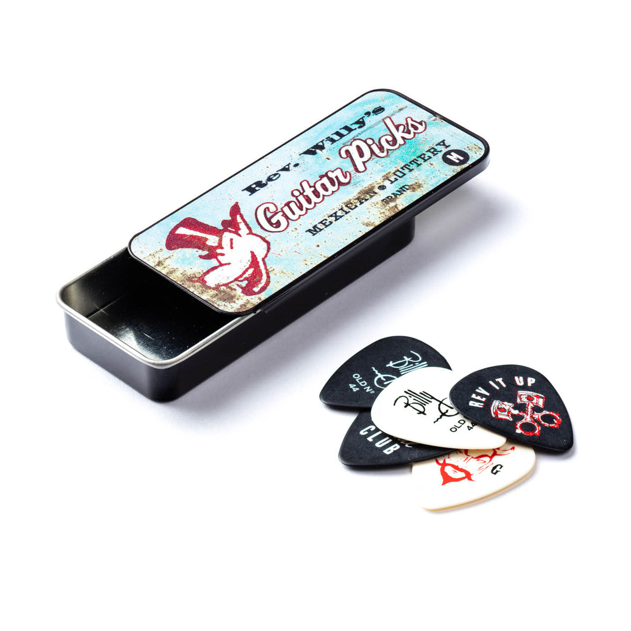 Dunlop REV WILLY MEDIUM GAUGE PICK TIN RWT02M