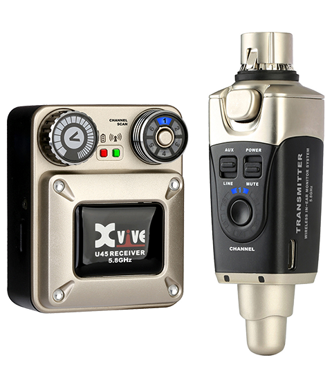 Xvive U45 In-Ear Monitor Wireless System Black Silver