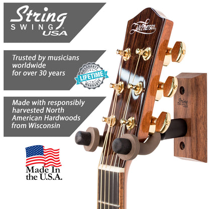 String Swing Original Style: Wall Mount Classical Guitar Hanger | CC01