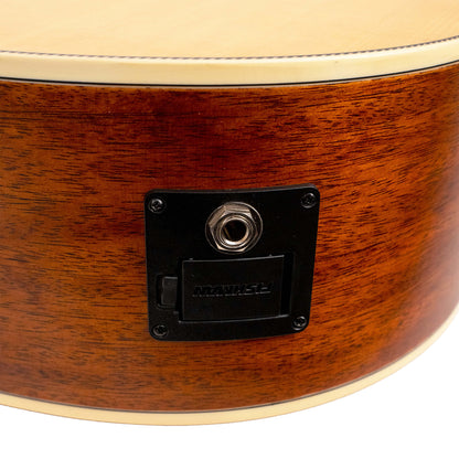 Gold Tone - The Dread: Acoustic-Electric All Solid Wood Guitar with Bag - Satin Natural