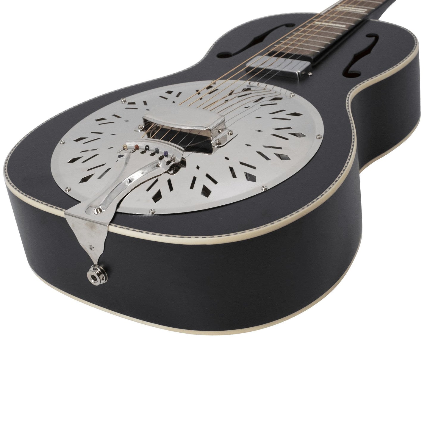 Recording King - RPH-R2-E-MBK Recording King Dirty 30s Minnie Bucker Resonator, Matte Black