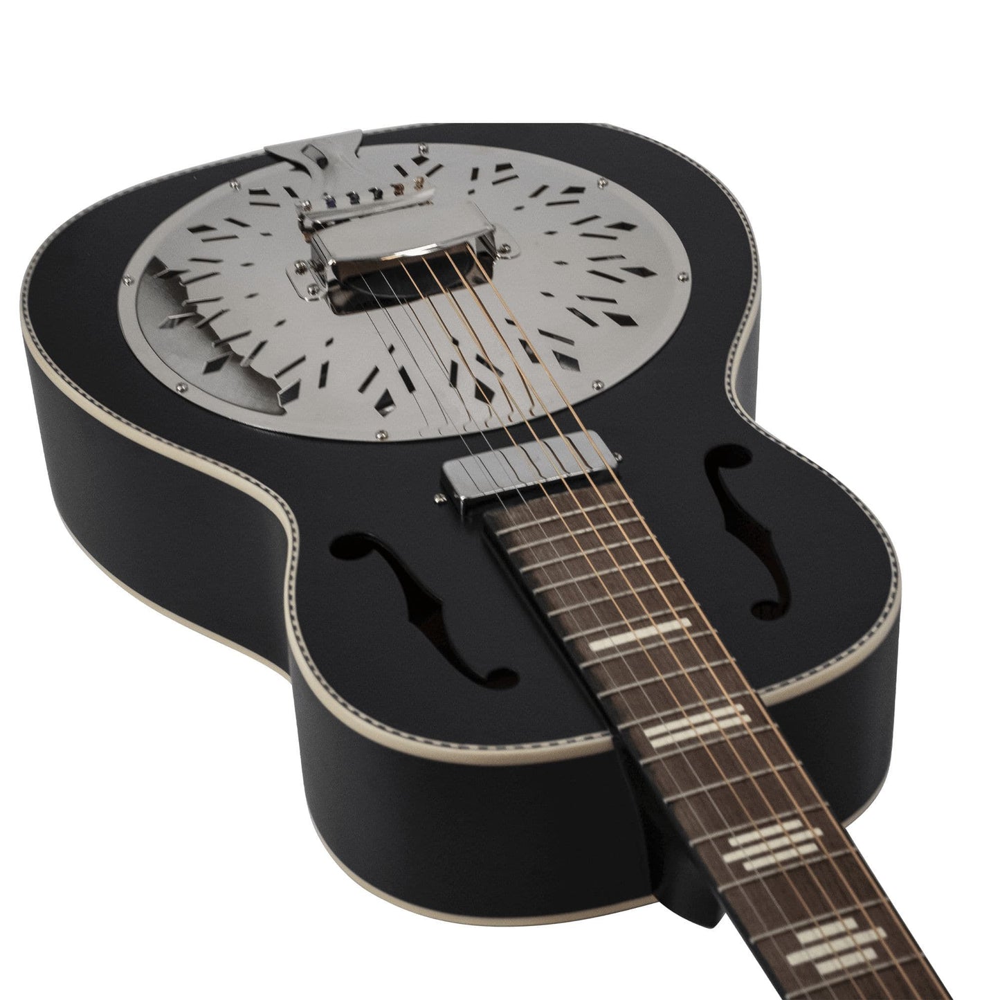 Recording King - RPH-R2-E-MBK Recording King Dirty 30s Minnie Bucker Resonator, Matte Black