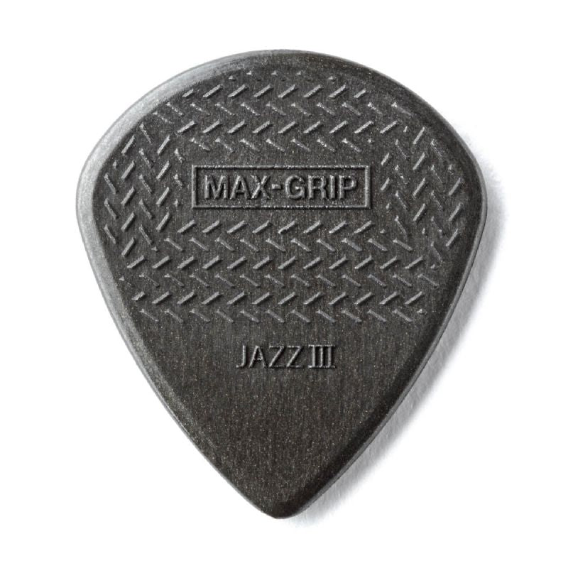 Dunlop - 471P3C Maz Grip Jazz III Carbon Fiber Guitar Pick 1.38mm (6 Pack)