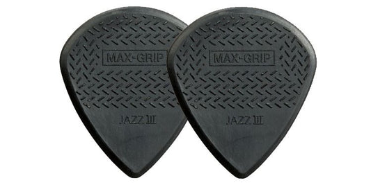 Dunlop - 472P3S Max Grip Jazz III Stiffo Guitar Pick 1.38mm (6 Pack)