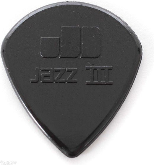 Dunlop - 47P3S Nylon Jazz III Stiffo Guitar Pick. (6 Pack)