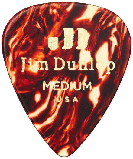 Dunlop - 483P05MD Celluloid Guitar Pick. Medium Gauge Shell (12 Pack)